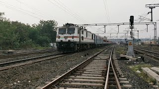 पहली बार LHB 12993 Gandhidham - Puri Express बिना अकोला जंक्शन रुके तूफ़ानी रफ़्तार में गई।