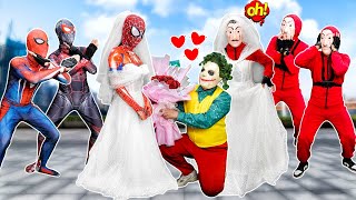 JOKER Wants SpideGirl To Be His Bride || TEAM SPIDER MAN VS Bad Guy Joker...? ( Funny, Live Action )