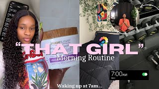 MY 7AM ‘THAT GIRL’ MORNING ROUTINE 🎀 | 2025 healthy habits, productivity, workouts \u0026 more