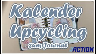 Kalender von Action || Upcycling || Restpapiere || Craft with me || #04