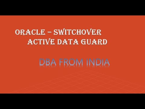 1. HOW TO PERFORM SWITCHOVER ACTIVE DATAGUARD ORACLE 12C DBA FROM INDIA