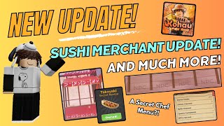 SUSHI MERCHANT UPDATE in Kohau Hibachi! | Roblox | Sept. 2024