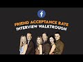 Real Data Science Interview Question From Facebook | Friend Acceptance Rate (Interview Walkthrough)