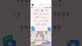 Solving level 42 on cryptogram
