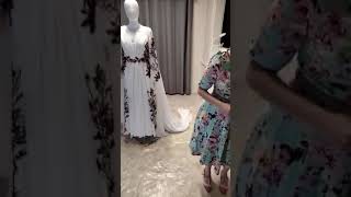 Order 476 Video 4 Boho Floral Chiffon Wedding Dress