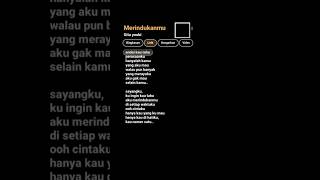 Lirik lagu Merindukanmu - Gita youbi || #liriklagu #shorts