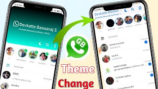 how to change whatsapp theme without root |gb whatsapp theme problem | how to change whatsapp theme
