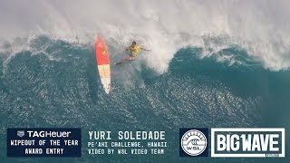 Yuri Soledade at Pe'ahi Challenge - 2016 TAG Heuer Wipeout of the Year Entry - WSL Big Wave Awards