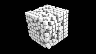 Blender cubes random moves experimentations (python scripting)