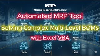 Automated MRP Tool | Solving Complex Multi-Level BOM Challenges with Excel VBA