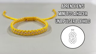 Pulsera de Hilo Amarillo Fácil | Hazla en 5 Minutos con este Tutorial DIY