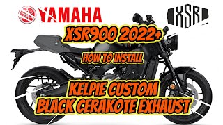 Yamaha XSR900 HOW TO INSTALL the Kelpie Custom Exhaust System