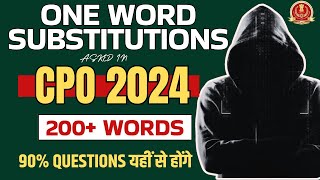 200+ One Word Substitutions -  SSC CPO 2024 | SSC CGL English Classes | QEng