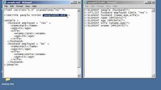 XML Tutorial 30 Internal & External DTD Schema