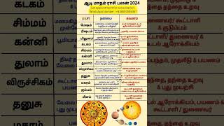 ஆடி மாதம் ராசி பலன் 2024 #spritualperson #astrology #ஆடிமாதபலன்2024 #ராசிபலன்