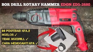 HOW TO CHANGE THE GEAR & BEARING BAMBOO ROTARY HAMMER - lost and couldn't drill || EDON ED5-2680