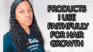 My Top Hair Growth Products That I Use Faithfully For Longer Stronger Hair  Natural Hair