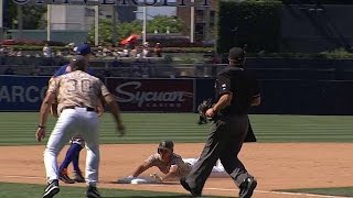 NYM@SD: Venable rips a leadoff triple in the 8th