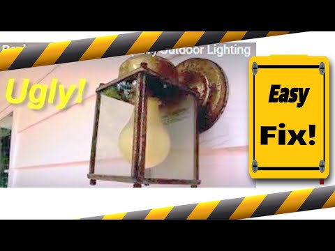 How To Install An Entry Light This Old House Replacement Parts Easy Replacement Of Ugly Old Exterior Lights Do It Yourself Save Money