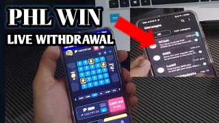 PHLWIN SCAM? LIVE WITHDRAWAL SA SCAM GAME.