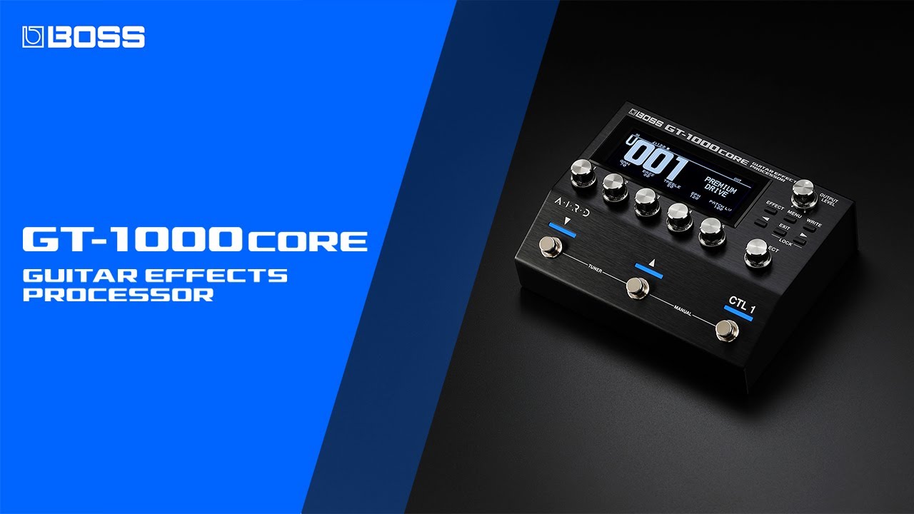 BOSS GT-1000CORE Guitar Effects Processor - YouTube