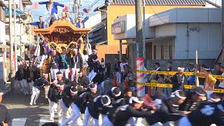 2019岸和田だんじり祭り 疎開道 試験曳(1回目)