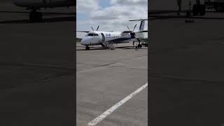 まもなく搭乗 ANA DHC8-Q400 たんちょう釧路空港