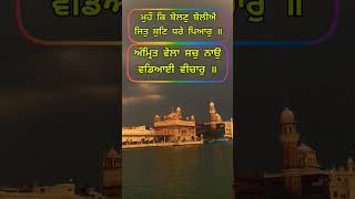 ਮੁਹੌ ਕਿ ਬੋਲਣੁ ਬੋਲੀਐ.#japjisahib #gurbani #PSBareilly #singh #amritsar #sikh #waheguru #viral #shorts