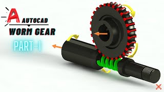 Making 3d Worm Gear In Autocad part 1