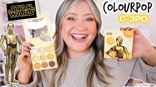 COLOURPOP X STAR WARS C-3PO PALETTE REVIEW!