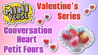 *NEW* Miniverse Valentines Day Series 2! Making Conversation Heart Petit Fours!