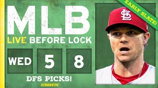 MLB DFS Picks Today 5/8/24: DraftKings & FanDuel Baseball Lineups | Live Before Lock (Early Slate)