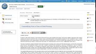 Reading an Article on EBSCOhost Tutorial