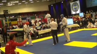 Junior team male sparring - Spain vs. Poland - Taekwon-do ITF Euros 2013