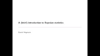 A (brief) introduction to Bayesian statistics