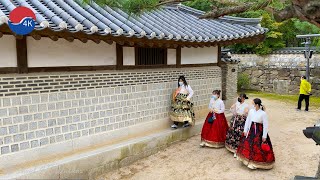 [4K]비석치기 망까기 전통놀이Walk through the Namsangol Hanok Village, Traditional Holiday seoul time capsule