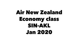 Air New Zealand Economy class 787 SIN-AKL