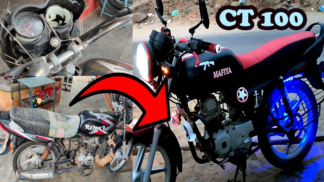 Bajaj Ct 100 Full Modification Youtube