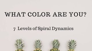 What color are you? (7 levels of spiral dynamics)