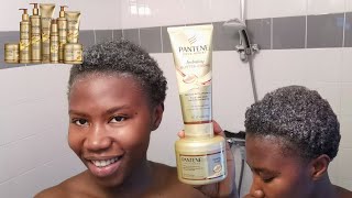 TESTING PANTENE GOLD SERIES ON MY 4C HAIR | AMI FULLEST