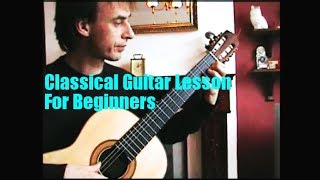 Classical Guitar Lesson For Beginners