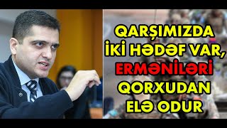 Elxan Şahinoğlu: Qarşımızda iki hədəf var, erməniləri də qorxudan odur