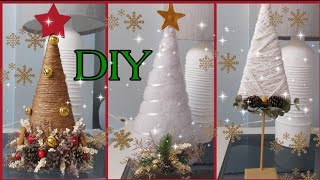 DIY Como hacer arbolitos mini de Navidad 2024 | Arbolitos de Navidad | Manualidades de Navidad