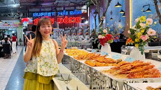 Đưa mẹ và cô 6 ăn buffet hải sản biển đông ở Cần Thơ @thaophuongcuocsongDaiLoan