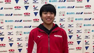 女子4位・青木咲智 インタビュー｜2021世界ユース日本代表最終選考合宿