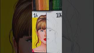 I draw Taylor swift 🎶😍 #shorts #drawing