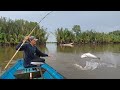 Hit by rain again, two Barramundi fish on the third day