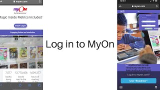How to log in to the MyOn subscription
