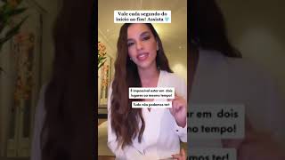 Mariana Rios faz reflexão.                    Vale a pena, ouça !!