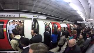 Busy London underground